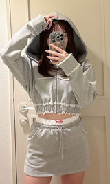 モデル：156cm（着用サイズ：FREE　着用カラー：GRY）