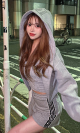 モデル：158cm（着用サイズ：FREE　着用カラー：GRY）