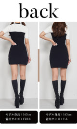 モデル：163cm（着用サイズ：FREE/F-L　着用カラー：BLK）