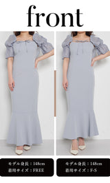 モデル：148cm（着用サイズ：F-S/FREE　着用カラー：SAX）