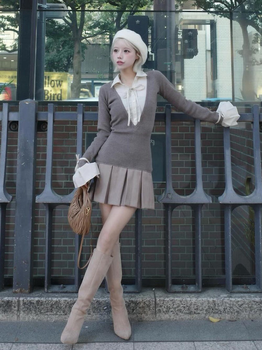 モデル：155cm（着用サイズ：FREE　着用カラー：MOC）