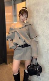 モデル：158cm（着用サイズ：FREE　着用カラー：GRY）
