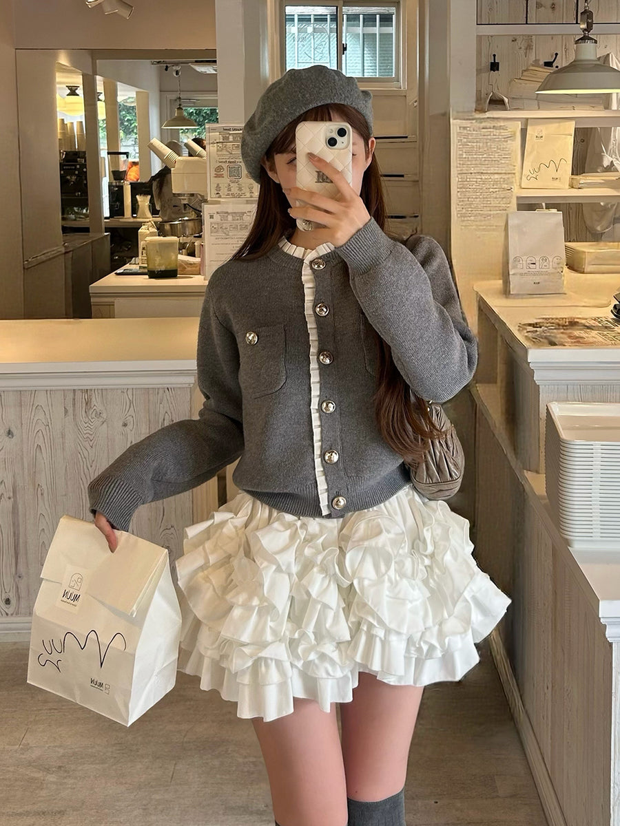 モデル：161cm（着用サイズ：FREE　着用カラー：WHT）