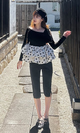 モデル：161cm（着用サイズ：FREE　着用カラー：DOT）