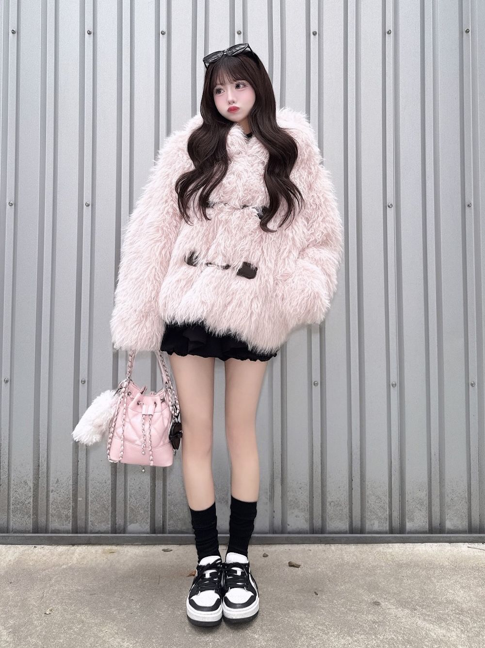 モデル：158cm（着用サイズ：FREE　着用カラー：PNK）