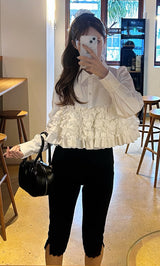 モデル：161cm（着用サイズ：FREE　着用カラー：WHT）