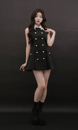 モデル：164cm（着用サイズ：FREE　着用カラー：BLK）