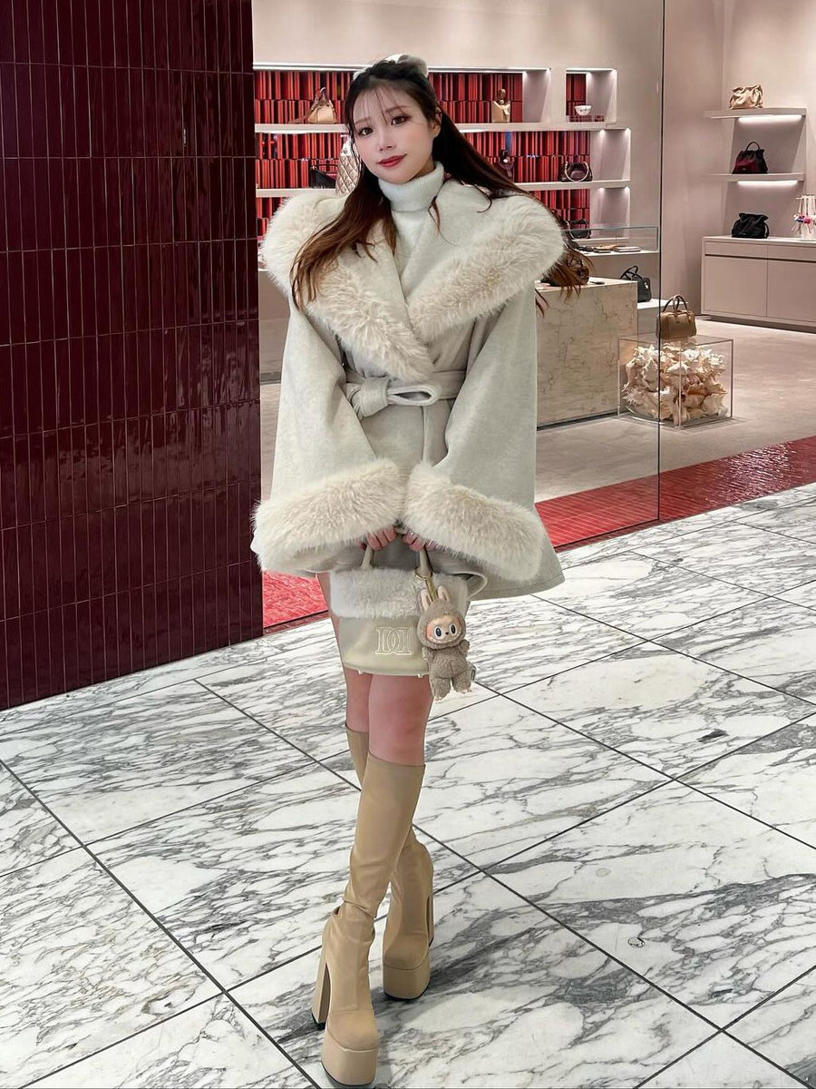 モデル：158cm（着用サイズ：FREE　着用カラー：BEG）