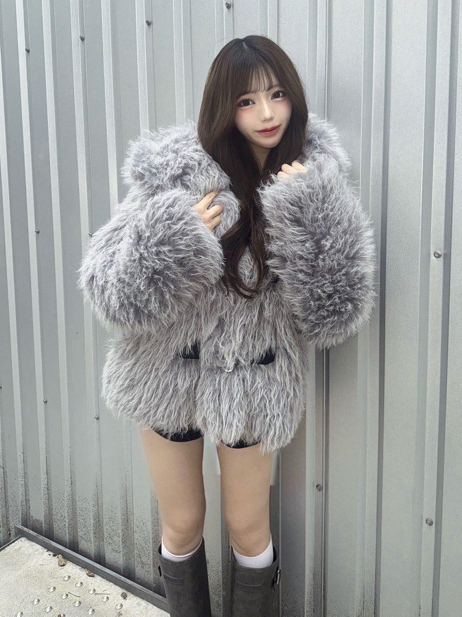 モデル：158cm（着用サイズ：FREE　着用カラー：GRY）