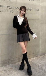 モデル：162cm（着用サイズ：FREE　着用カラー：BLK）