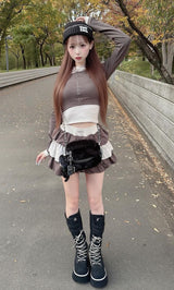 モデル：158cm（着用サイズ：FREE　着用カラー：C-GRY）