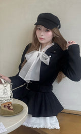 モデル：163cm（着用サイズ：FREE　着用カラー：BLK）