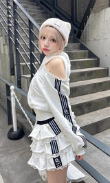 モデル：155cm（着用サイズ：FREE　着用カラー：WHT）