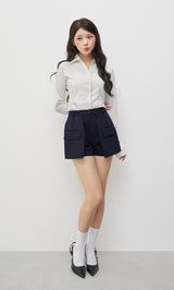 モデル：164cm（着用サイズ：FREE　着用カラー：NVY）