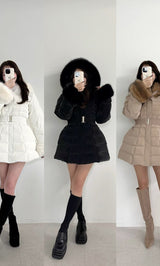 モデル：156cm（着用サイズ：S　着用カラー：WHT/BEG/BLK）