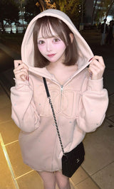 モデル：157cm（着用サイズ：FREE　着用カラー：PNK）