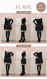 モデル：161cm/165cm（着用サイズ：FL　着用カラー：BLK）