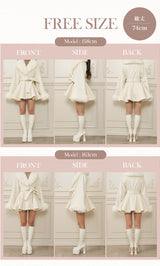 モデル：158cm/163cm（着用サイズ：FREE　着用カラー：IVO）