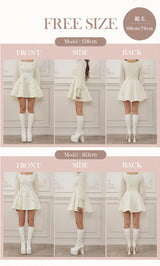 モデル：158cm/163cm（着用サイズ：FREE　着用カラー：WHT）