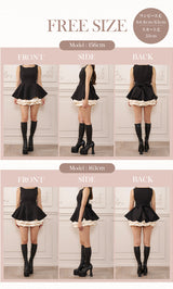 モデル：156cm/163cm（着用サイズ：FREE　着用カラー：BLK）