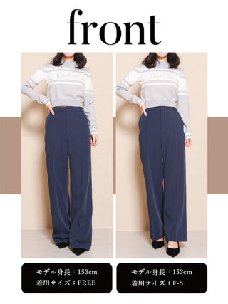 モデル：153cm（着用サイズ：F-S/FREE　着用カラー：NVY）