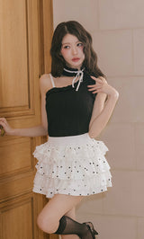 モデル：164cm（着用サイズ：FREE　着用カラー：BLK）