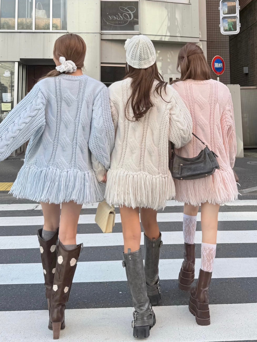 【WHT】163cm/FREE 【PNK】158cm/FREE【SAX】163cm/FREE