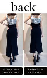 モデル：153cm（着用サイズ：F-S/FREE　着用カラー：BLK）