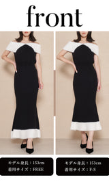 モデル：153cm（着用サイズ：F-S/FREE　着用カラー：BLK）