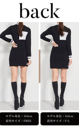 モデル：163cm（着用サイズ：FREE/F-L　着用カラー：BLK）