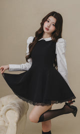 モデル：164cm（着用サイズ：FREE　着用カラー：BLK）