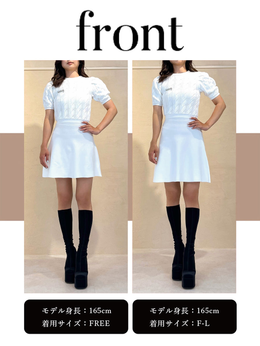 モデル：165cm（着用サイズ：FREE/F-L　着用カラー：WHT）