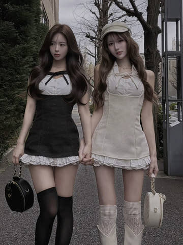 【BLK】158cm/FREE　【IVO】165cm/FREE