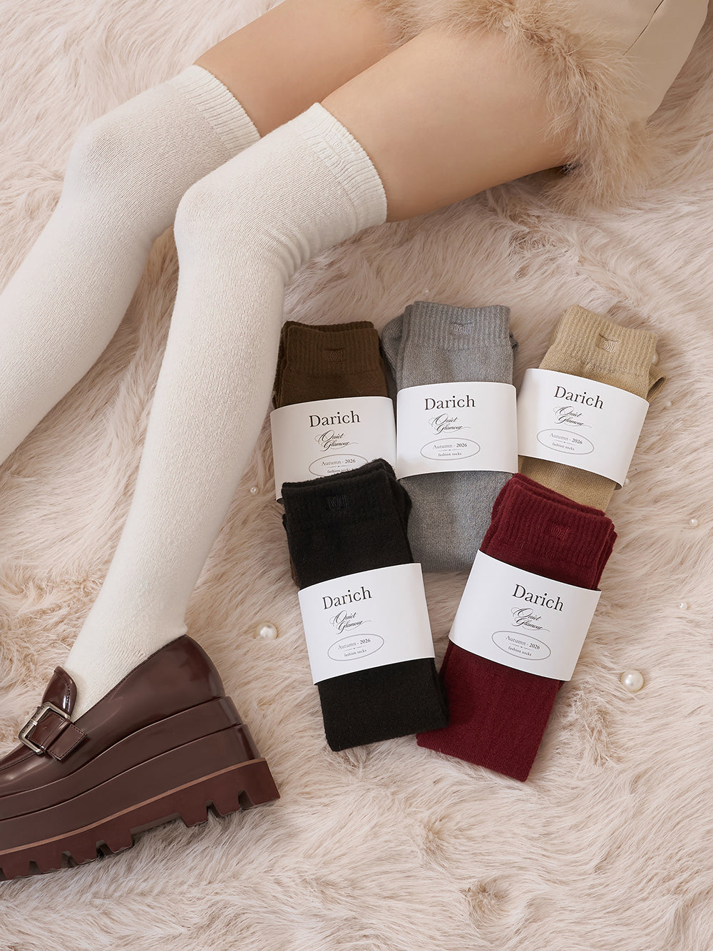 サイズ：FREE　カラー：IVO/BEG/GRY/BRN/BED/BLK