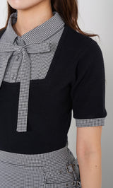 モデル：163cm（着用サイズ：FREE　着用カラー：BLK）