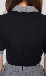 モデル：163cm（着用サイズ：FREE　着用カラー：BLK）