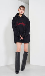 モデル：163cm（着用サイズ：FREE　着用カラー：BLK）