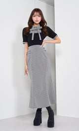 モデル：163cm（着用サイズ：FREE　着用カラー：BLK）