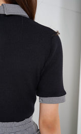 モデル：163cm（着用サイズ：FREE　着用カラー：BLK）