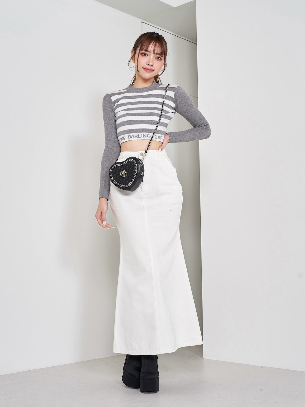 モデル：163cm（着用サイズ：FREE　着用カラー：GRY）