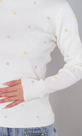 モデル：158cm（着用サイズ：FREE　着用カラー：WHT）