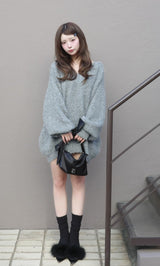 モデル：158cm（着用サイズ：FREE　着用カラー：GRY）