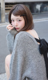 モデル：158cm（着用サイズ：FREE　着用カラー：GRY）