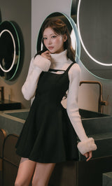 モデル：165cm（着用サイズ：FREE　着用カラー：BLK）