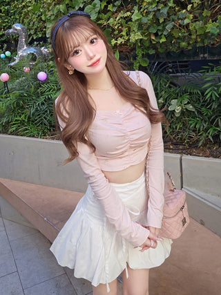 モデル：157cm（着用サイズ：FREE　着用カラー：PNK）