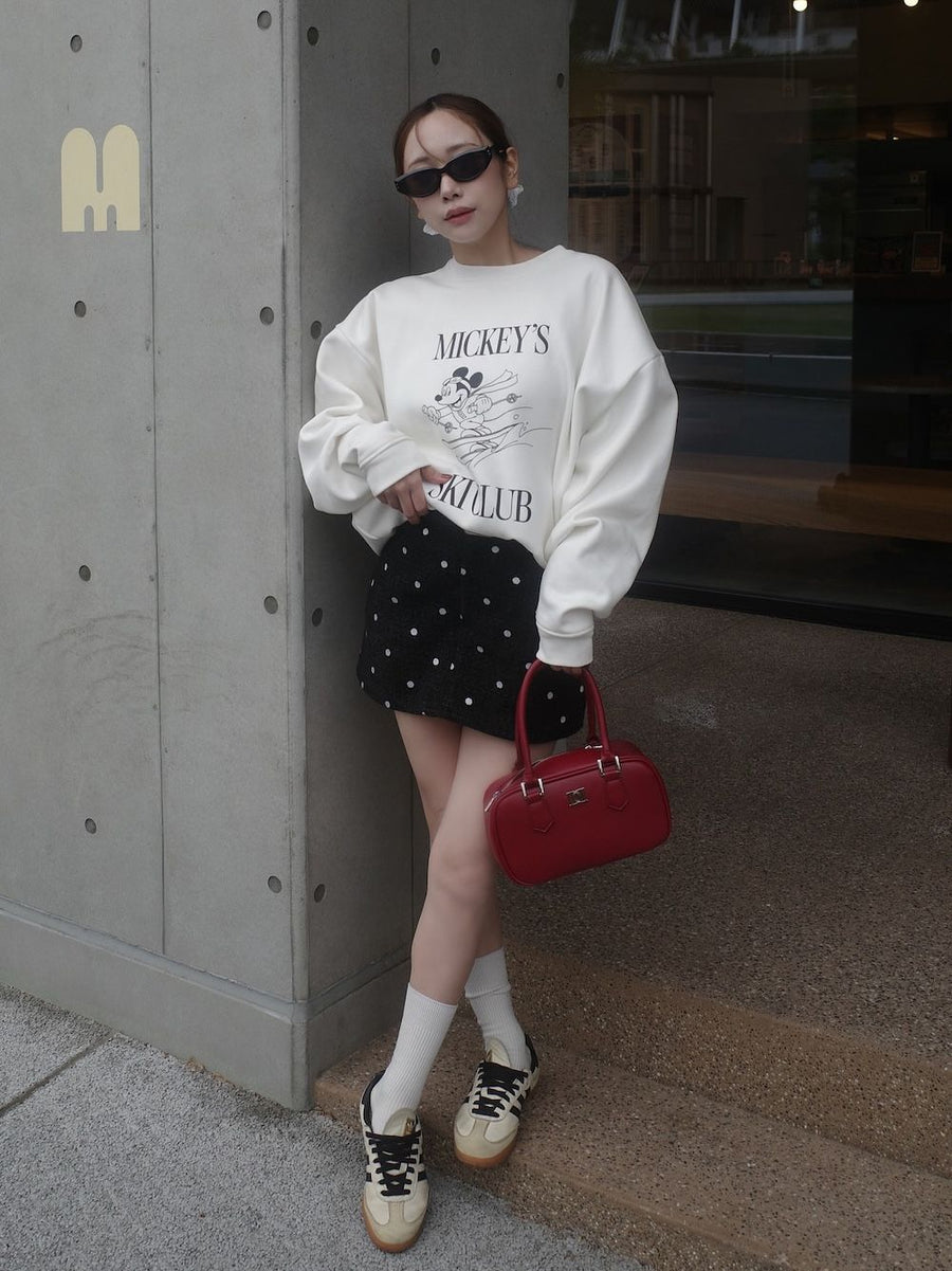 モデル：156cm（着用サイズ：S　着用カラー：BLK）