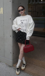 モデル：156cm（着用サイズ：S　着用カラー：BLK）