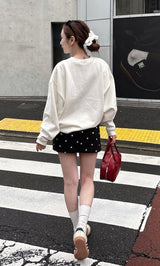 モデル：156cm（着用サイズ：S　着用カラー：BLK）