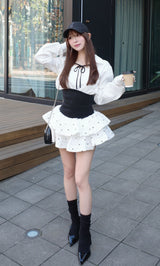 モデル：156cm（着用サイズ：FREE　着用カラー：WHT）