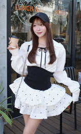 モデル：156cm（着用サイズ：FREE　着用カラー：WHT）